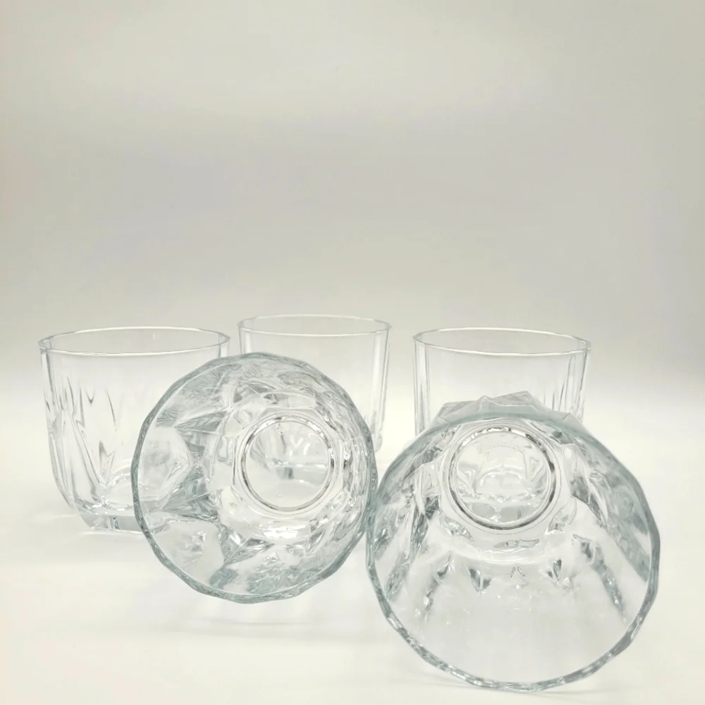 Pasabahce Vertical Ridges Old Fashioned Rocks Glasses x5​​​